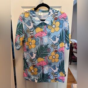 NWOT Kansas City Royals Promo Hawaiian Style Shirt. Men’s Size M. 100% Polyester